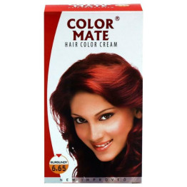 Color Mate Hair Color Cream, Burgundy 30ml 